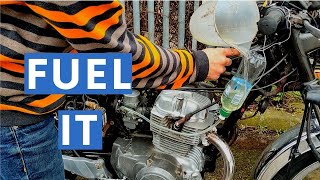 How To Make A Simple Fuel Feed Tank  Auxillary Petrol Gas Tank Carburettor Balancing [upl. by Assiran]