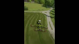 Windrowing Grass fs22 [upl. by Ellswerth652]