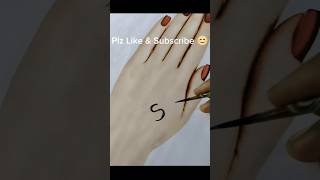 Comment amp your name mehndi design  cute henna design shorts [upl. by Elrem]