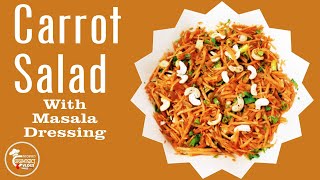 Carrot salad with masala dressing  Carrot salad  Salad recipes  Modified cooking and vlogs [upl. by Shelman]