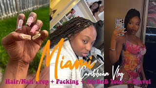 2023 Miami Carnival Vlog Part 1  HairNail Prep  Packing  AirBnB Tour  Travel  Loaferette [upl. by Aznecniv]