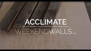 How to Acclimate Your Weekend Walls Panels to Your Space [upl. by Liddie]