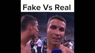 REAL VS FAKE 😂PT2 ronaldo youtubeshorts [upl. by Nosmas239]