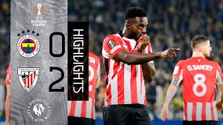 RESUMEN  Fenerbahçe SK 02 Athletic Club  Europa League 202425 MD6 [upl. by Nylirek]