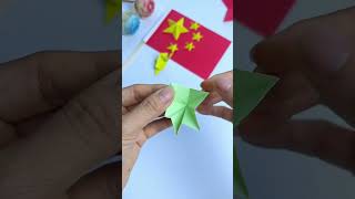 Fivepointed star threedimensional folding method slow tutorial National Day handicraft Fivepo [upl. by Haman330]