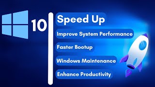 Speedup Windows 10  Improve System Performance [upl. by Anidnamra]