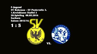 FJugend  20Spieltag  SV Rabenau  SV Pesterwitz 3 15 [upl. by Ttelracs]