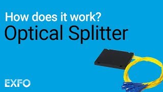 Optical Splitter  EXFO animated glossary of Fiber Optics [upl. by Amikehs]