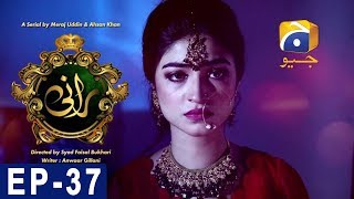 Rani  Episode 37  Har Pal Geo [upl. by Yrrol768]