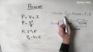 Power Dissipated  Worked Examples [upl. by Belsky231]