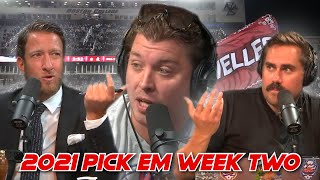 The Contract Has Been Settled  2021 Barstool Pick Em Week Two [upl. by Amleht206]