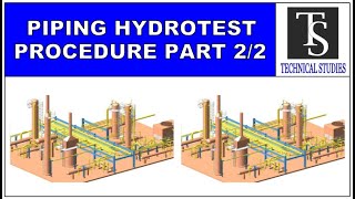 PIPING HYDROTEST PROCEDURE PART 22 [upl. by Drabeck]