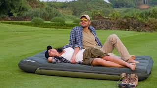 KingCamp Double Inflatable Camping Mattress with Removable Cover KM2432 [upl. by Perreault546]