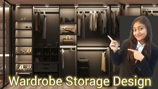 Wardrobe Storage Design  Internal Wardrobe Design  Shital Bavaliya [upl. by Eisdnil913]