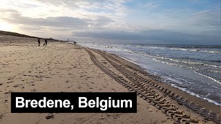 Bredene Belgium winter beach walk 27 December 2022 4K [upl. by Tompkins]