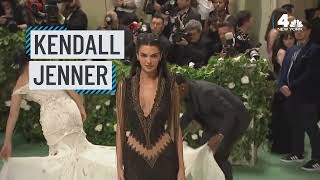 Kendall Jenner arrives at the 2024 Met Gala  NBC New York [upl. by Xyno297]