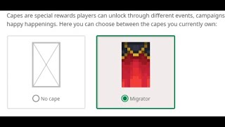 How to equip cape after migrating account in Minecraft [upl. by Yelah]