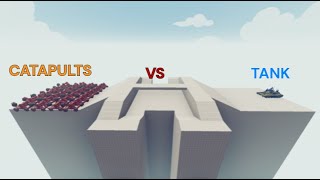 Catapults VS TankTABS Totally Accurate Battle Simulator [upl. by Reld]