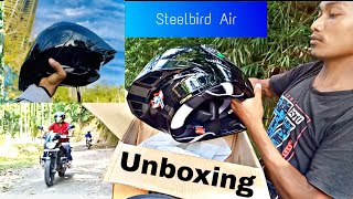 Steelbird Air Helmet Unboxing [upl. by Birch]