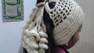 Crochet Spiral Ponytail Headbands1 [upl. by Bernardi]