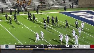 SOUTH OAK CLIFF VS MIDLOTHIAN HERITAGE HIGHSCHOOL PLAYOFF [upl. by Nawj613]