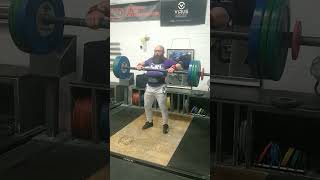 105 kg axle press 49 yo master athlete strongmantraining strongman strongdad powerlifting gym [upl. by Parik358]