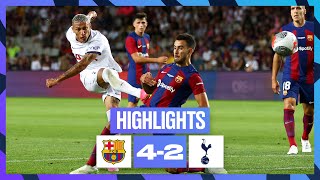 BARCELONA 42 TOTTENHAM HOTSPUR  HIGHLIGHTS [upl. by Rinna]