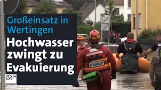 Großeinsatz Hochwasser zwingt zu Evakuierung  BR24 [upl. by Heyer]