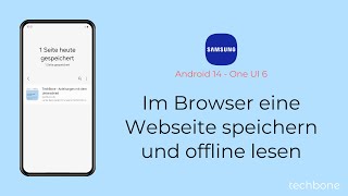 Im Browser eine Webseite speichern und offline lesen Samsung Internet [upl. by Eltsryk679]