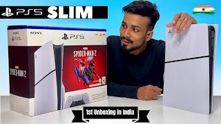 New PlayStation 5 Slim Unboxing amp Setup in India  PS5 Slim Review Hindi [upl. by Levins]