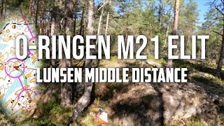 ORingen Uppsala M21 Elite  LUNSEN MIDDLE DISTANCE [upl. by Noj]