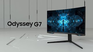 Samsung Odyssey G7 32 C32G75TQSUX 1440p 240 Hz 1ms Monitor dla graczy gaming monitor unboxing aktual [upl. by Atnuahc874]