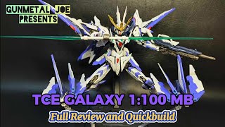 BANDAI MG LINE KILLER TCE GALAXY 100 MODEL FULL REVIEW [upl. by Brockie]