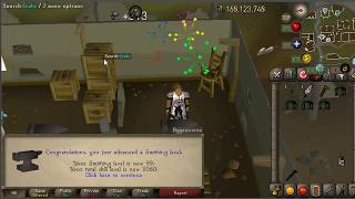 NEW OSRS Fireworks Update for Reaching Level 99  Smithing Edition [upl. by Wende72]