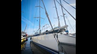 New Hallberg Rassy 44  A quick look inside of this beautiful yacht [upl. by Andres]