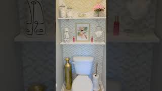 Bathroom Shelf decorating ideas on a budget bathroomdesign interiordesign homedecor [upl. by Sardella]