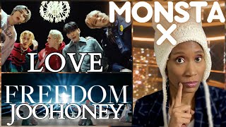 MONSTA X Reaction  LOVE  FREEDOM by JOOHONEY MONSTAX [upl. by Conrad60]