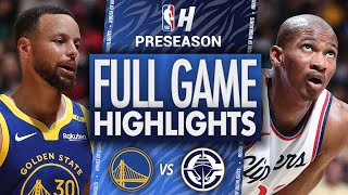 Golden State Warriors vs Los Angeles Clippers  Full Game Highlights  October 5 2024 NBA Preseason [upl. by Assed]