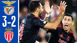 Monaco Vs Benfica 23  EXTENDED HIGHLIGHTS  UEFA Champions League 202425  COMEBACK [upl. by Aihsinat]