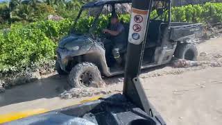 Taxi through flooded Holbox Island Mexico  November 2023 [upl. by Artemed]