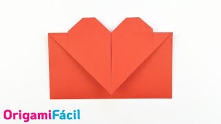 💌 Sobre Corazón de papel fácil paso a paso [upl. by Raye]