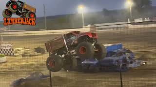 Sycamore Speedway Monster Truck Throwdown All Freestyles [upl. by Natrav]