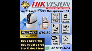 HIKVISION Wireless CCTV Camera Installation Hikvision CCTV Security Camera IP CAMERA Hikvision Q1 JE [upl. by Atsylac646]