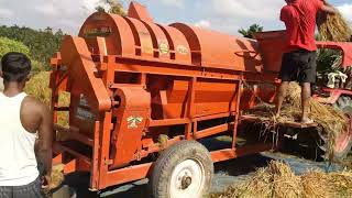 Harman thresher 6 fan tractorvideo tractor [upl. by Perlie278]