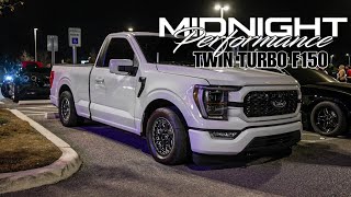 Midnight Performance Twin Turbo Gen 4 AWD F150 vs Big Turbo Shelby GT500 and Paxton Powered Coyote [upl. by Elatan43]