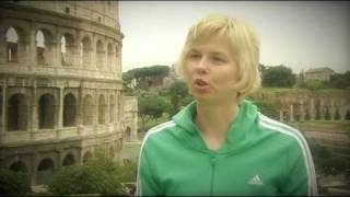 Britta Steffen in Rome with adidas swim suit [upl. by Manheim]