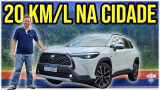 Teste COROLLA CROSS 2024 só 122 cv mas faz 20kml [upl. by Cowley61]