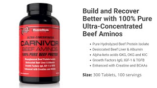 Carnivor Beef Amino By MUSCLEMEDS  Review In HINDI [upl. by Shaffer]