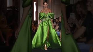 Design VS Designer Zuhair Murad Fall Haute Couture 2023 missuniverse supermodel vogue [upl. by Atsylak]