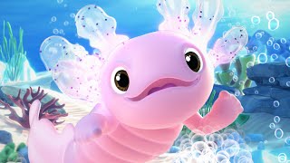 New Fingerlings Baby Axolotls swim light up and respond to your touch [upl. by Robbin]